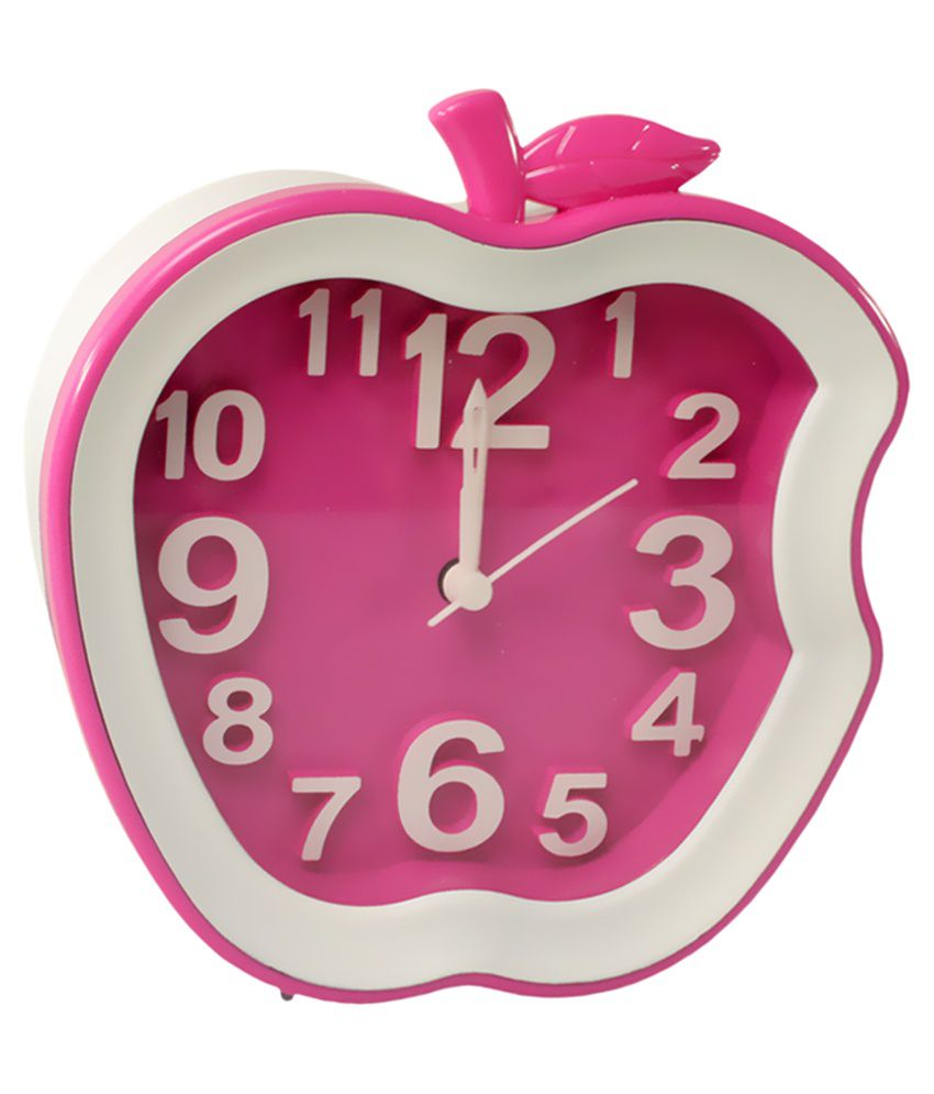 Jm Fashionable Wall Desk Clock With Alarm Pink Buy Jm