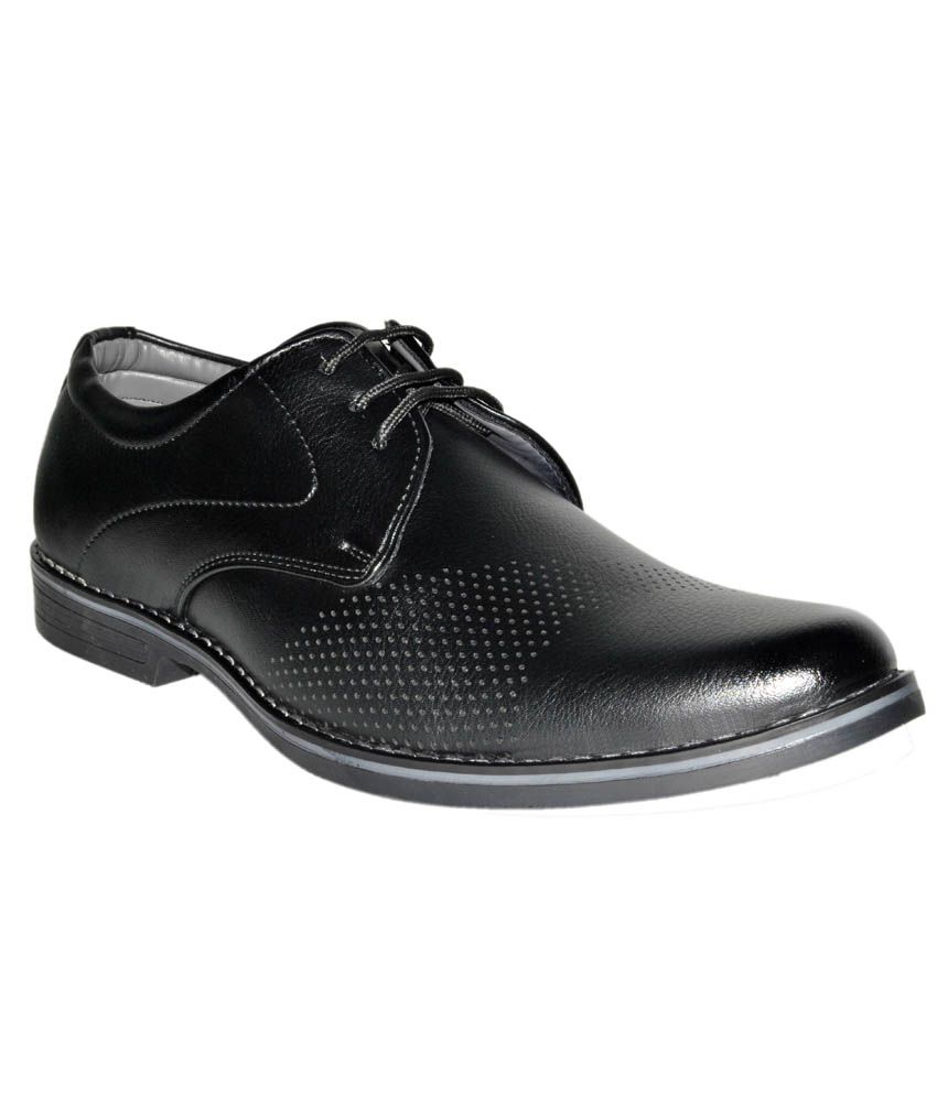 Leather Chief Black Formal Shoes Price in India- Buy Leather Chief ...