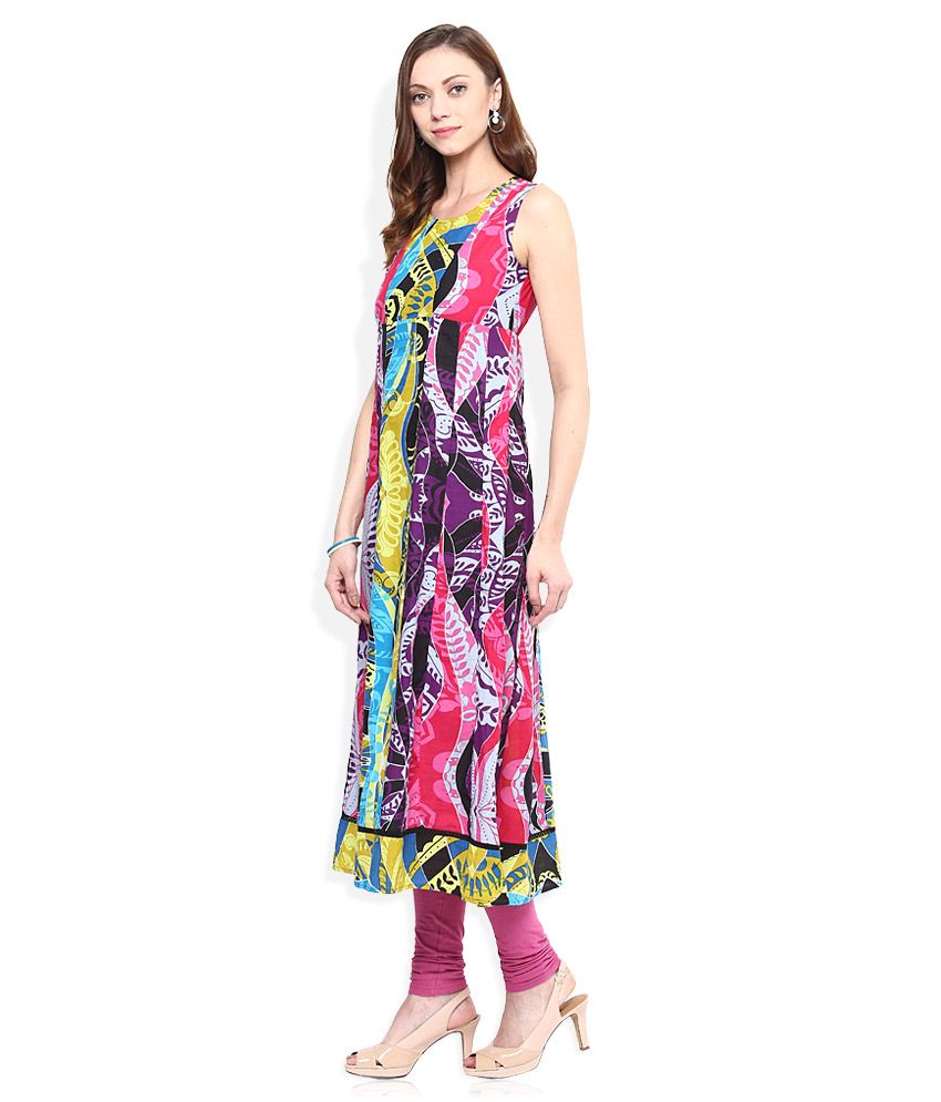 rainbow print maxi dress