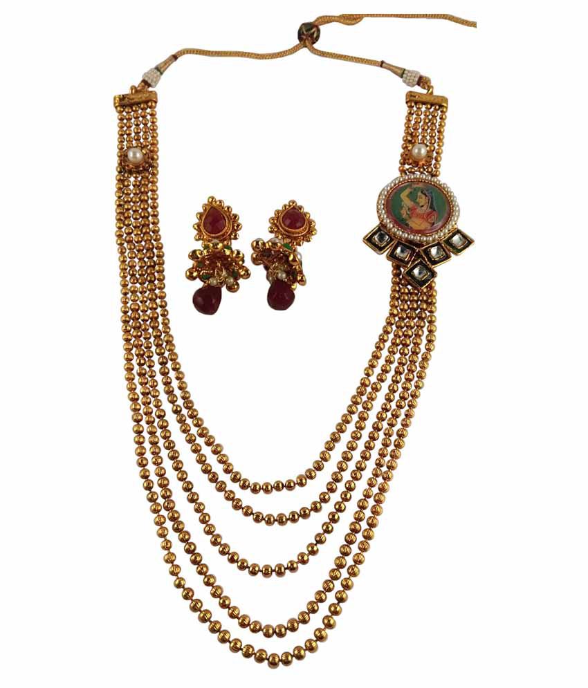 Ratnaraj Jewellery Antique Traditional Pearl & Stone Design Necklace ...
