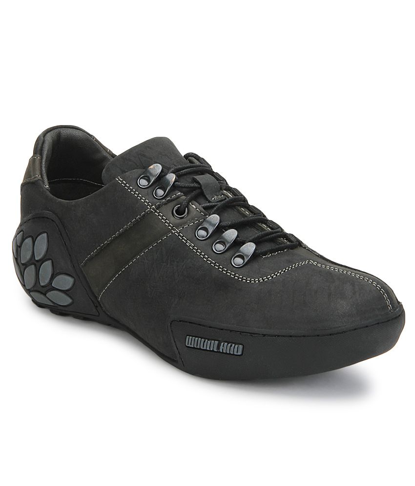 woodland men's black casual shoes, OFF 