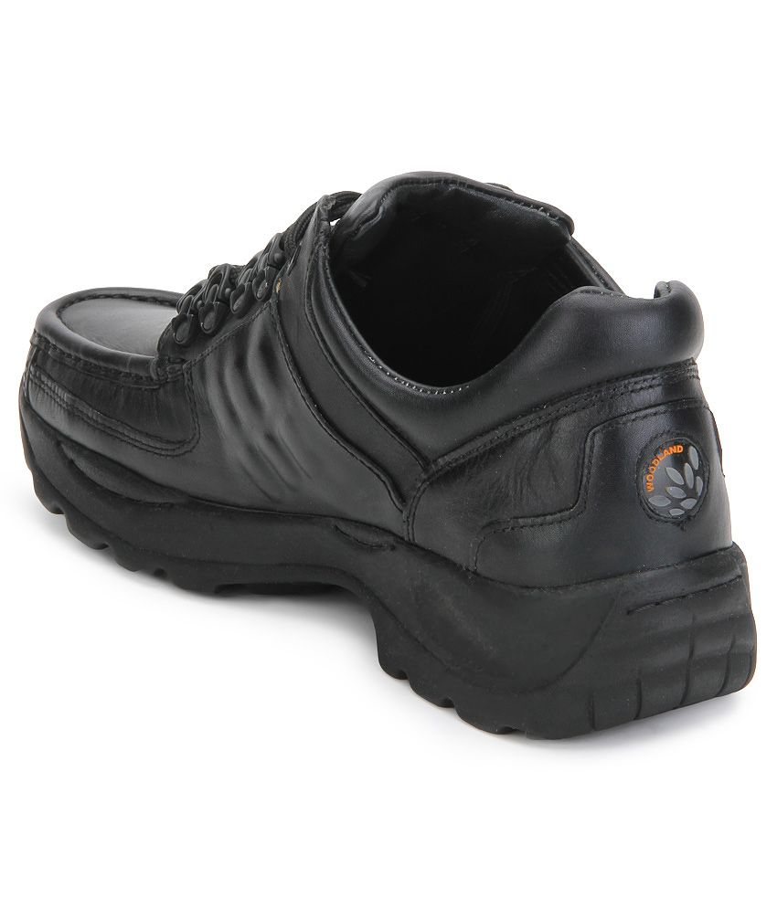 woodland black shoes price