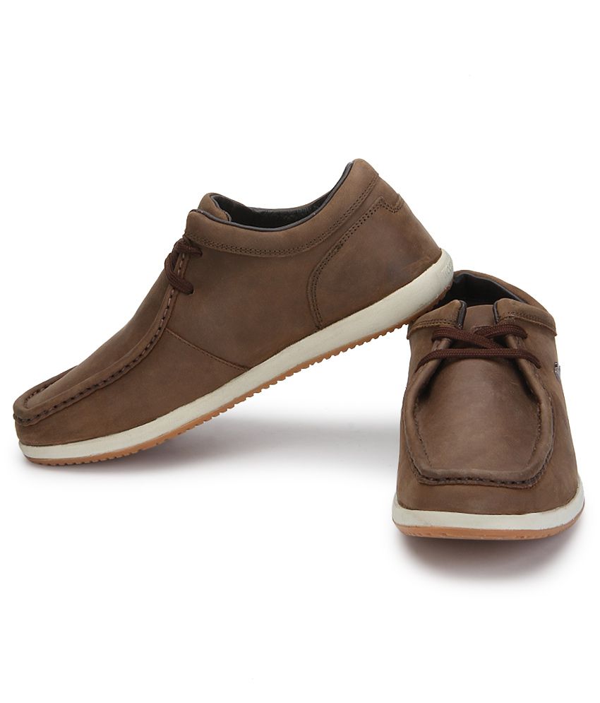 Woodland Brown Casual Shoes - Buy 