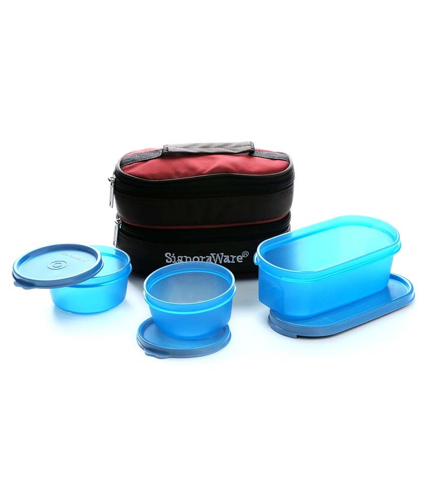 Signoraware Healthy Lunch Box with Bag 545 Blue
