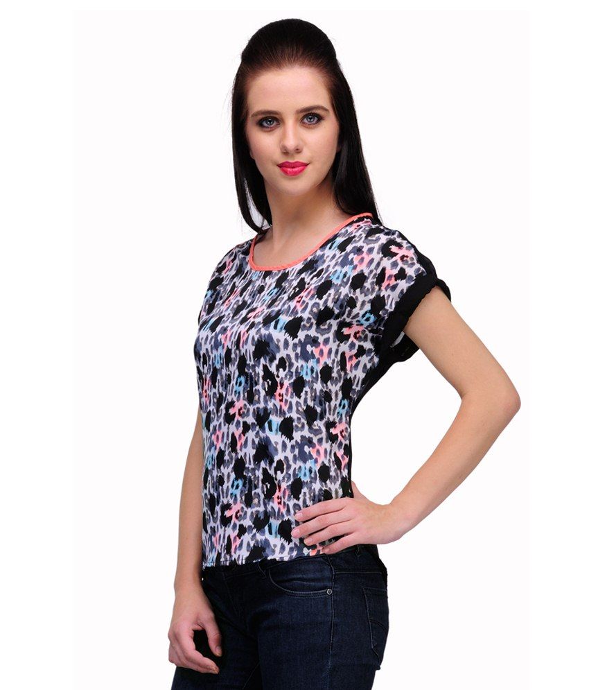 Kiosha Black Polyester Tops - Buy Kiosha Black Polyester Tops Online at Best Prices in India on 