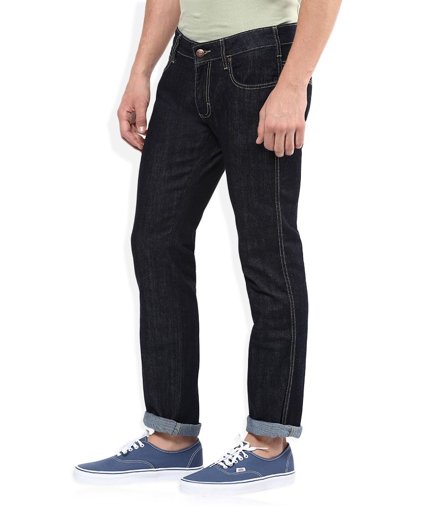 Wrangler Black Raw Denim Regular Fit Jeans - Buy Wrangler Black Raw ...