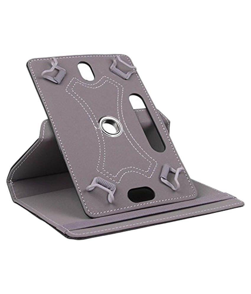 KRAM 360 Degree Rotating Leather Case Cover Stand For iBall Slide 3G