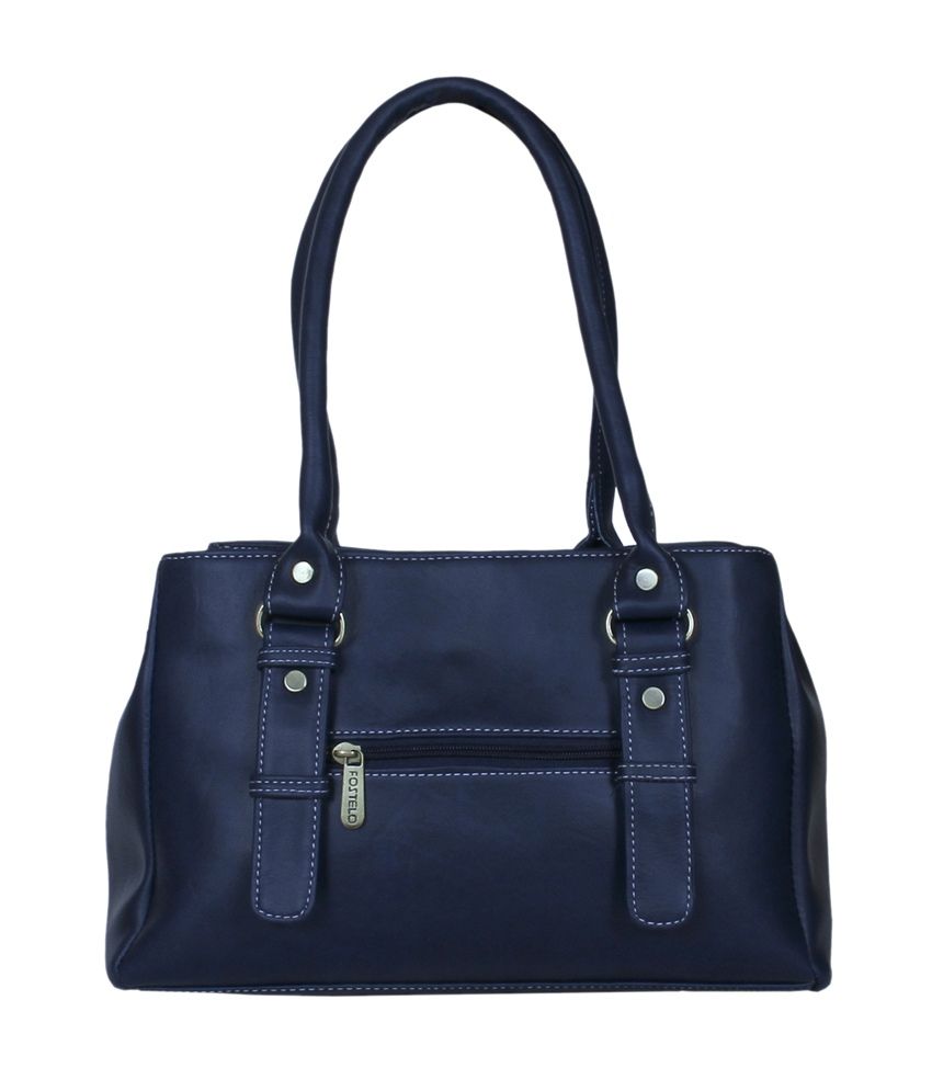 small blue shoulder bag