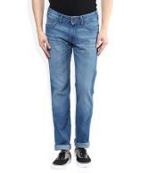 Wrangler Blue Medium Wash Regular Fit Jeans