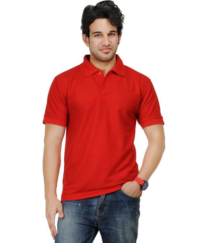 Tirupur Export Garments Red Cotton Polo T-Shirt - Buy Tirupur Export ...