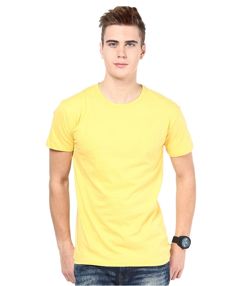     			Funky Guys Yellow Cotton T-Shirt