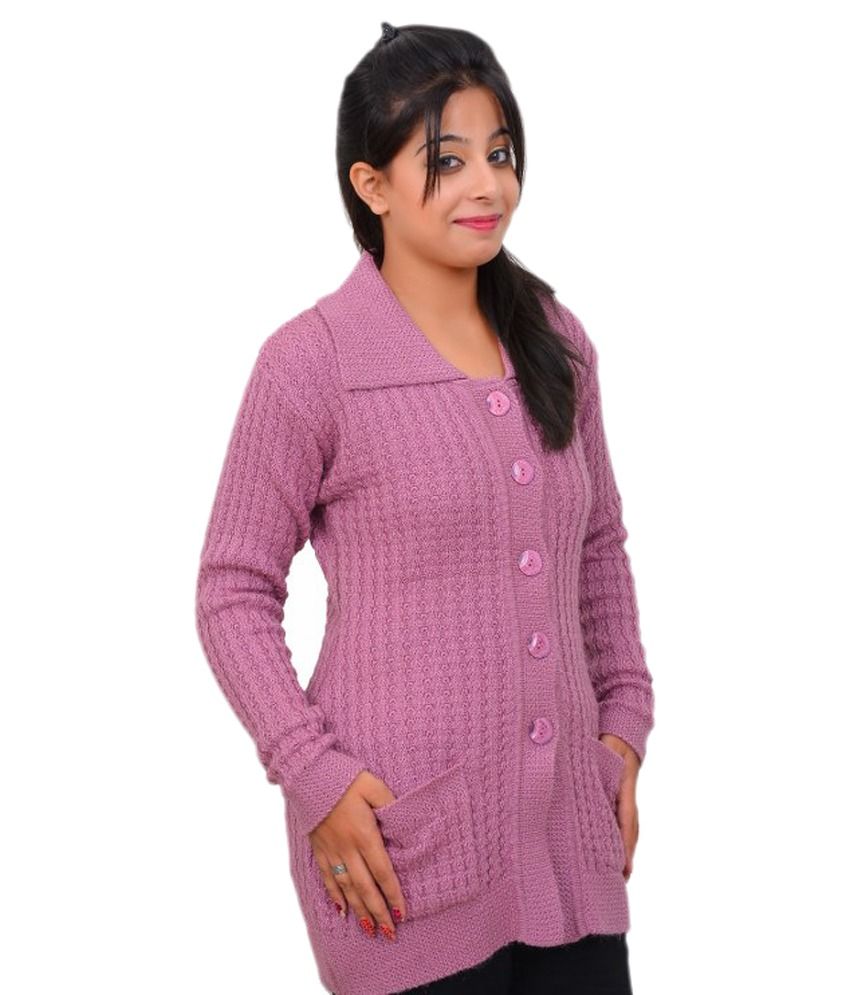 Buy Popkins Pink Woollen Buttoned Cardigans Online at Best Prices in ...