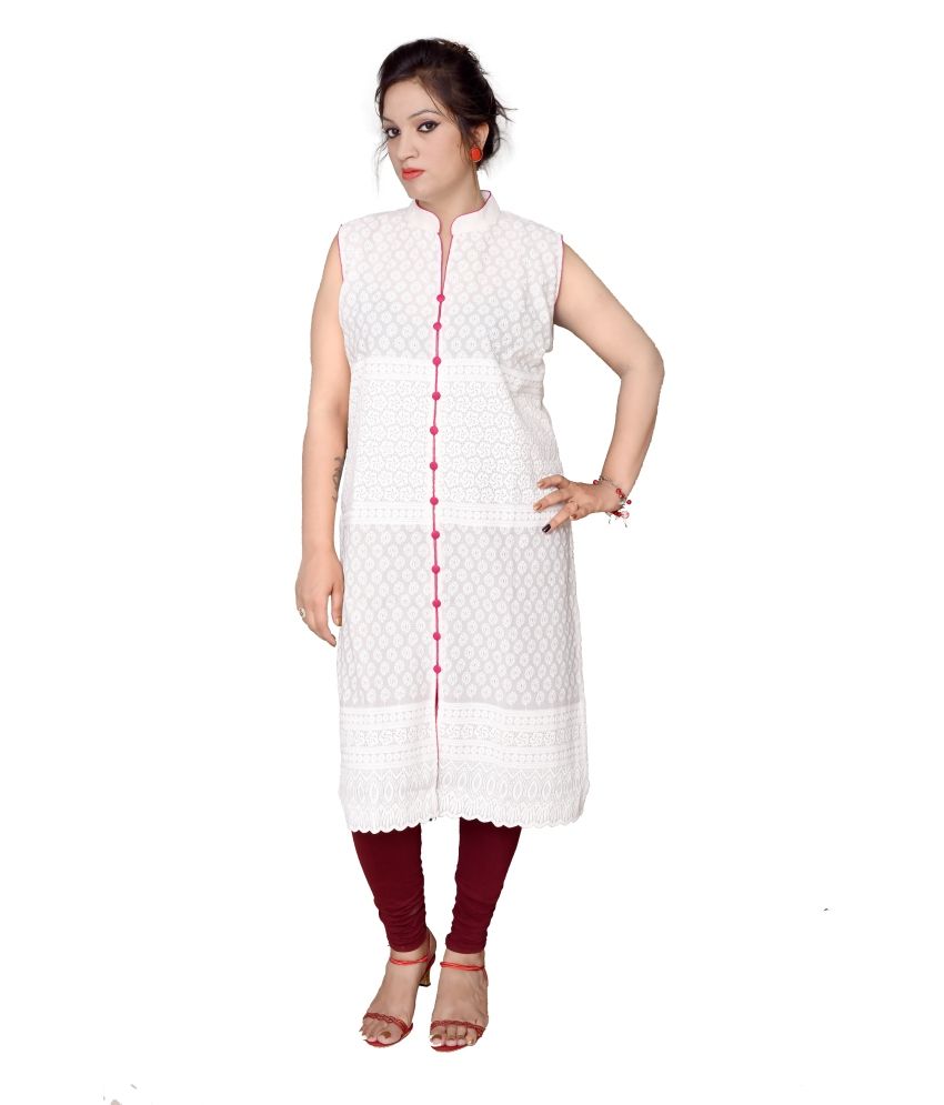 white top kurti