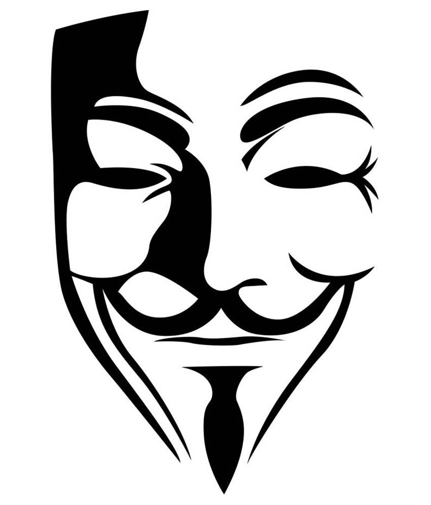 Trends on Wall Vendetta Mask Sticker - Medium: Buy Trends on Wall ...