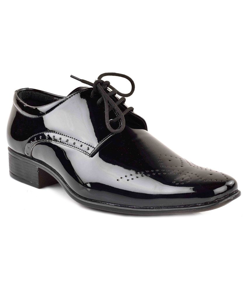 flipkart black formal shoes