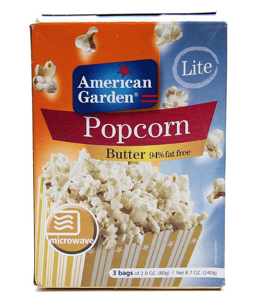 American Garden Microwave Popcorn Butter 94 PercentFat Free - 8.7oz