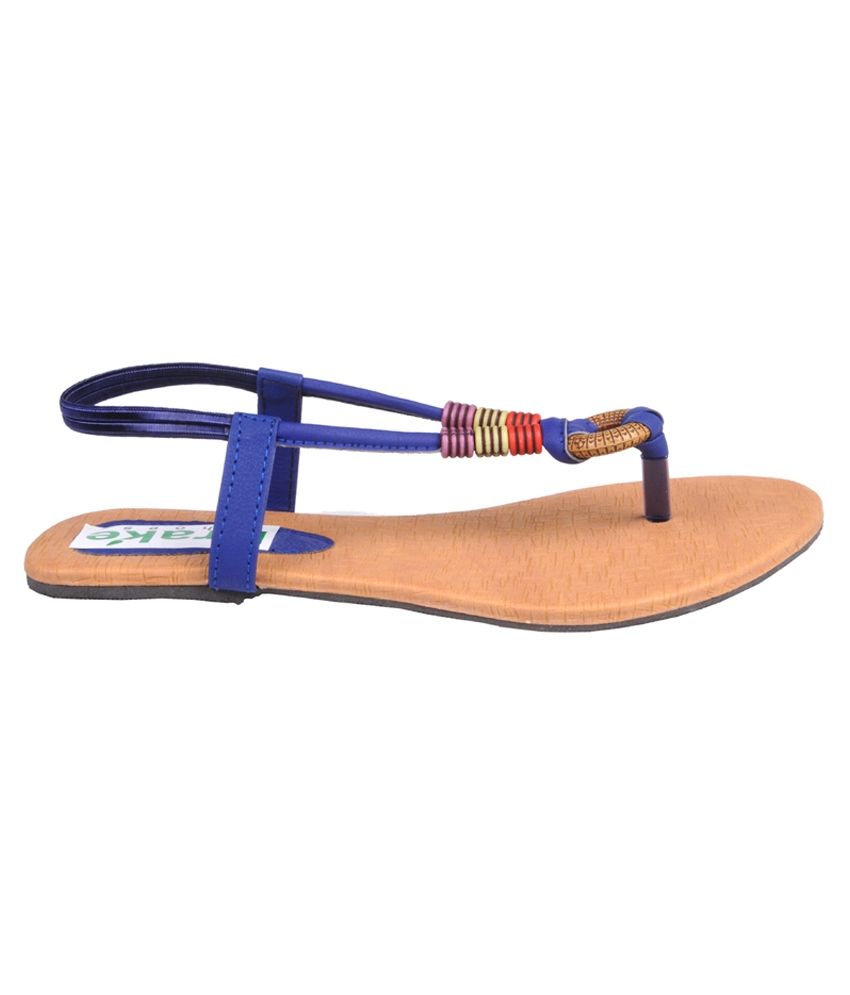 Drake Shoes Blue & Beige Sandals Price in India- Buy Drake Shoes Blue ...