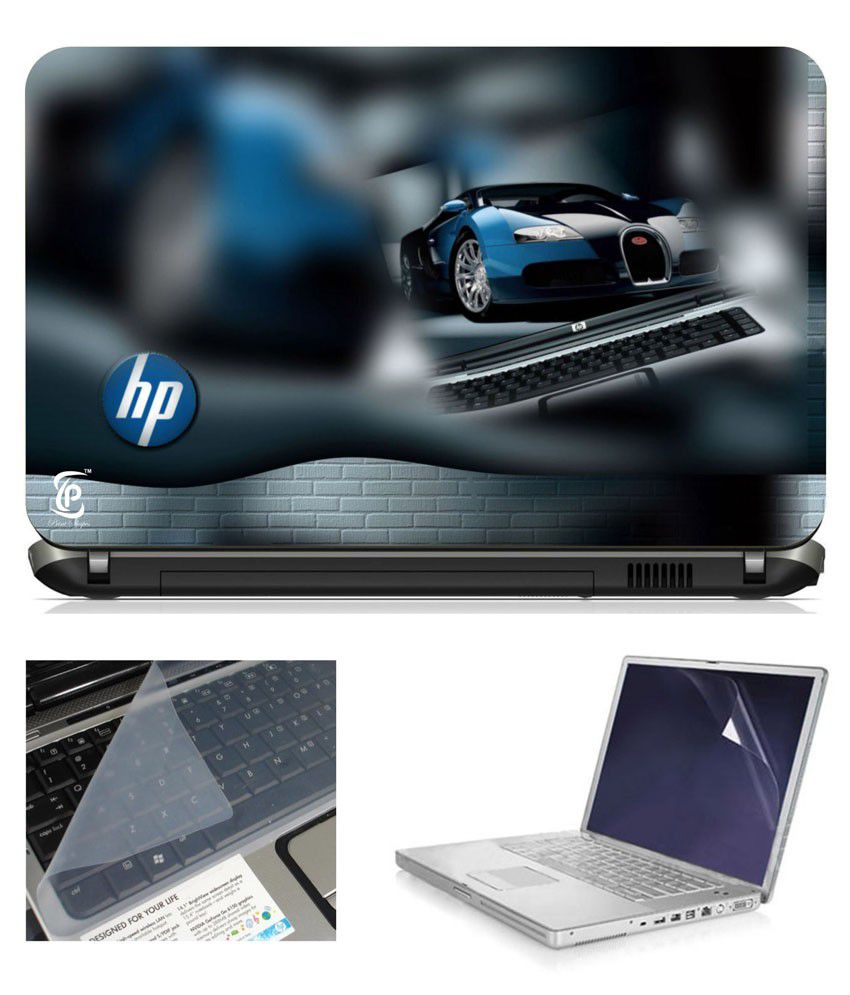    			Print Shapes Car Hp 15.6 Inch Laptop Skin With Screen Protector And Key Guard