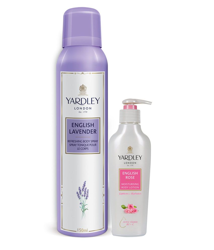 Yardley English Lavender Deodorant 150ml with Yardley English Rose HBL