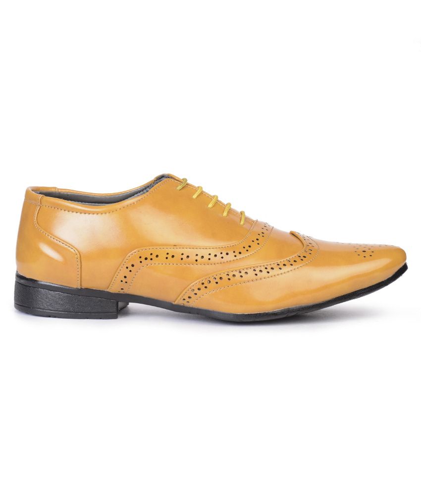 yellow formal shoes