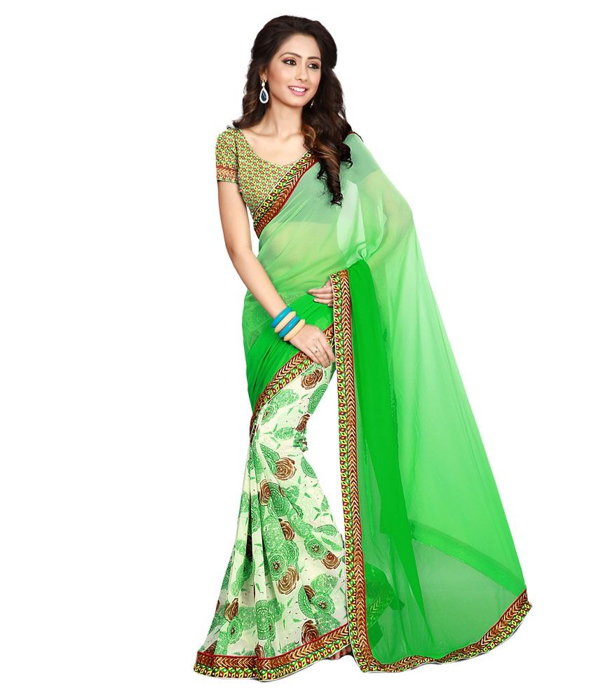 naira in green lehenga