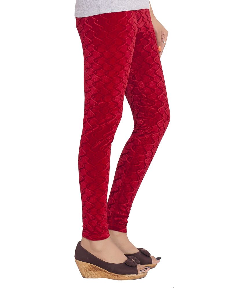 juniors red leggings