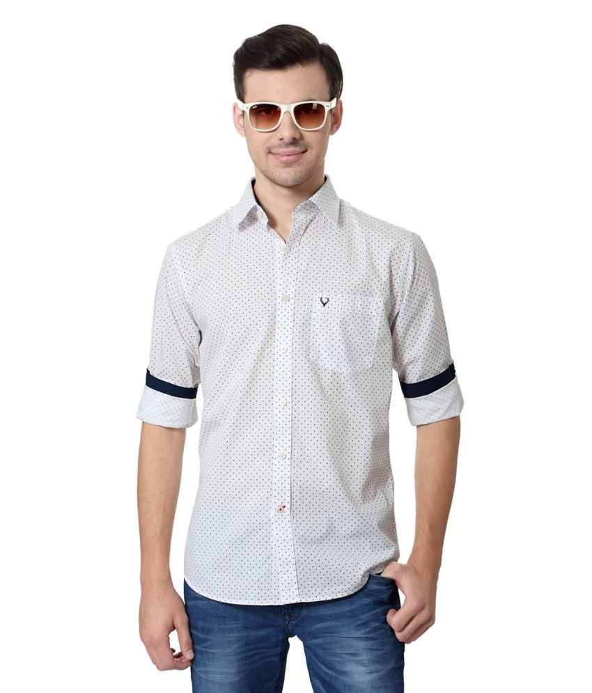 allen solly shirts white