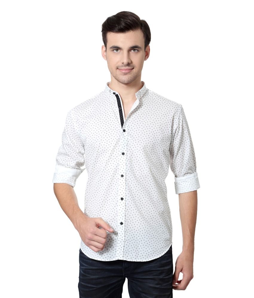 Van Heusen White Cotton Shirt - Buy Van Heusen White Cotton Shirt Online at Best Prices in India 