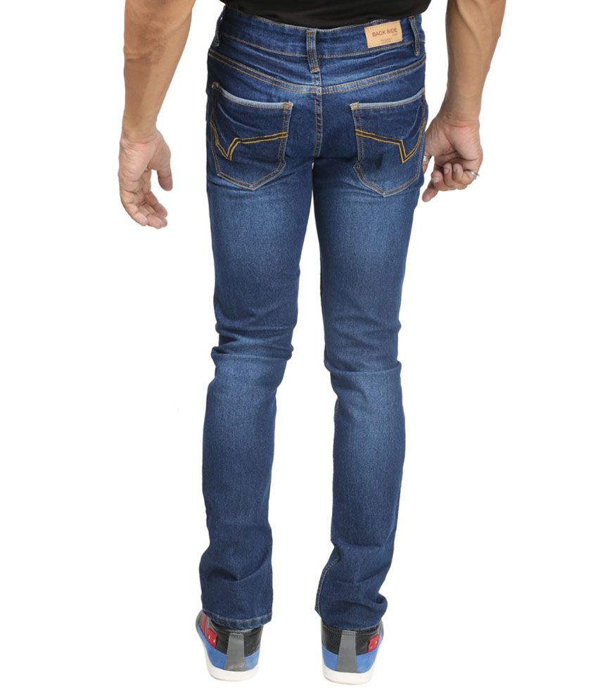 men's dark blue jeans slim fit