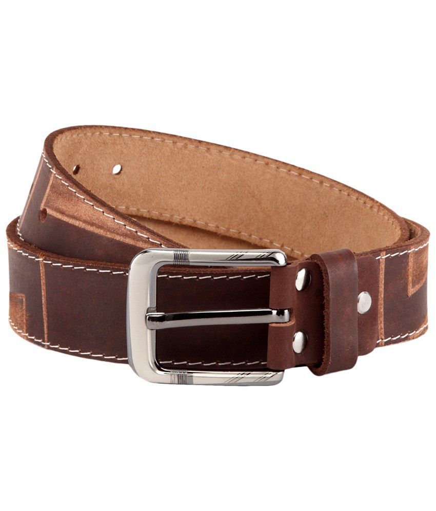 WildHorn Brown Leather Casual Belt for Men: Buy Online at Low Price in ...