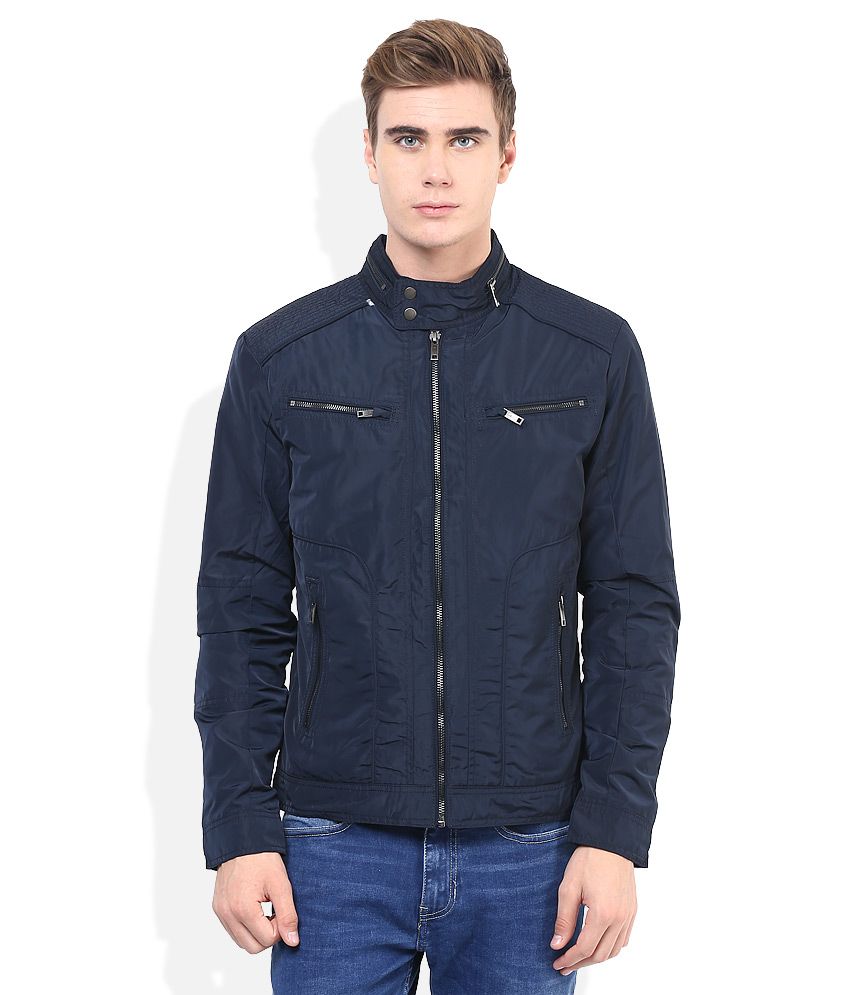 Celio Navy Casual Jacket - Buy Celio Navy Casual Jacket Online at Best ...