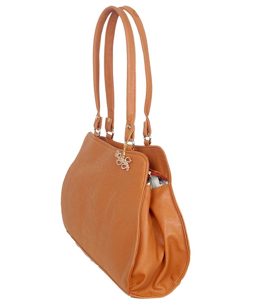 small tan shoulder bag