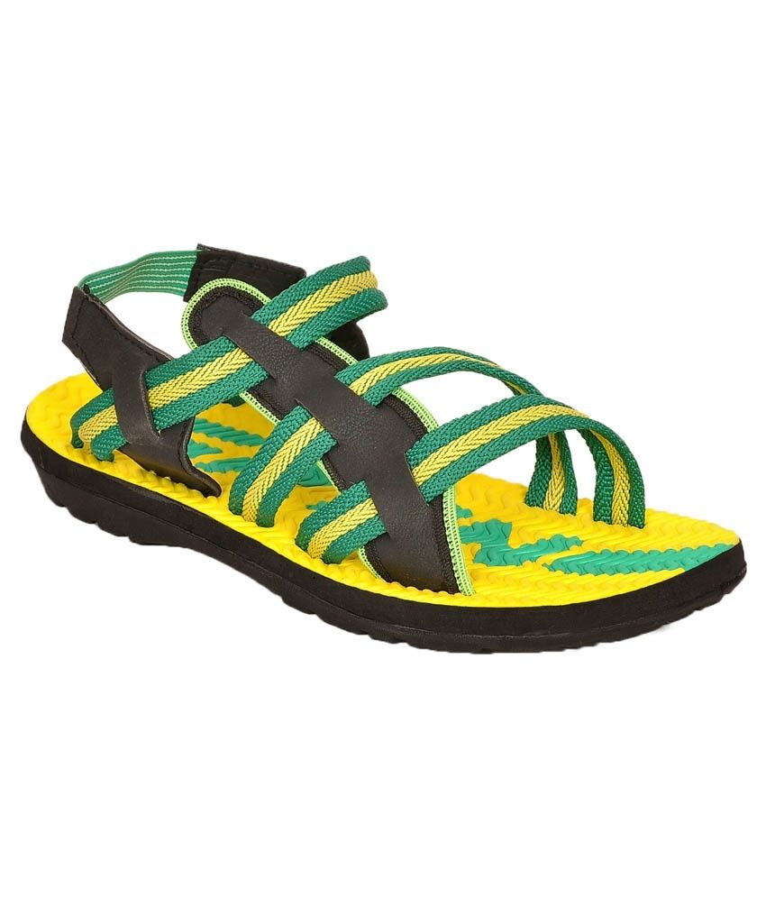yellow designer sandals