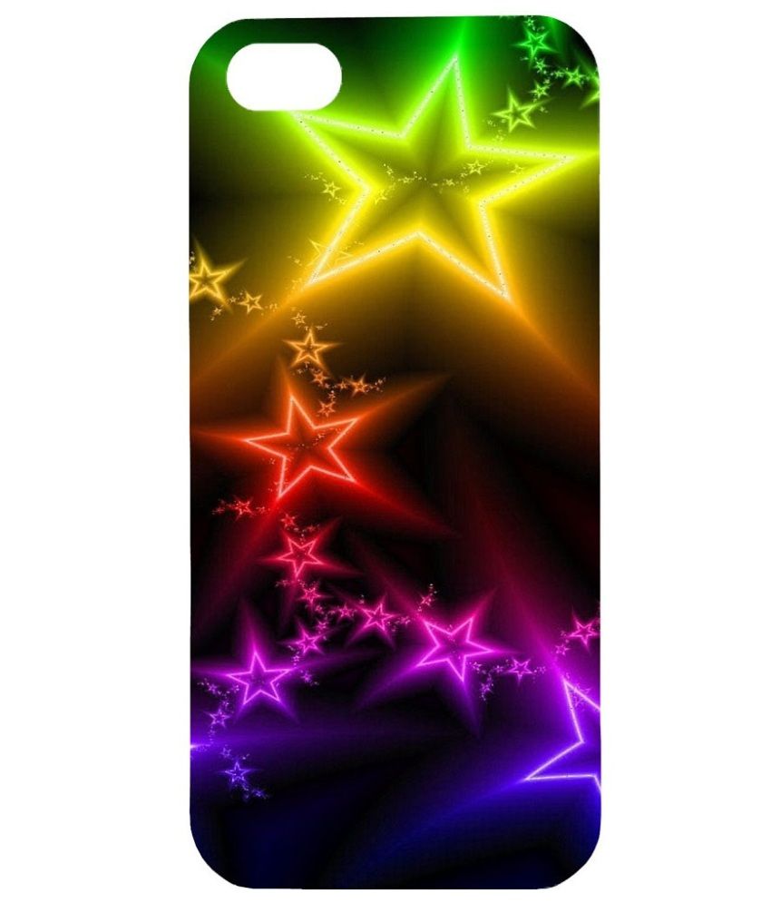 Casotec Back Cover For Apple iPhone 5 & 5S Multicolour Plain Back