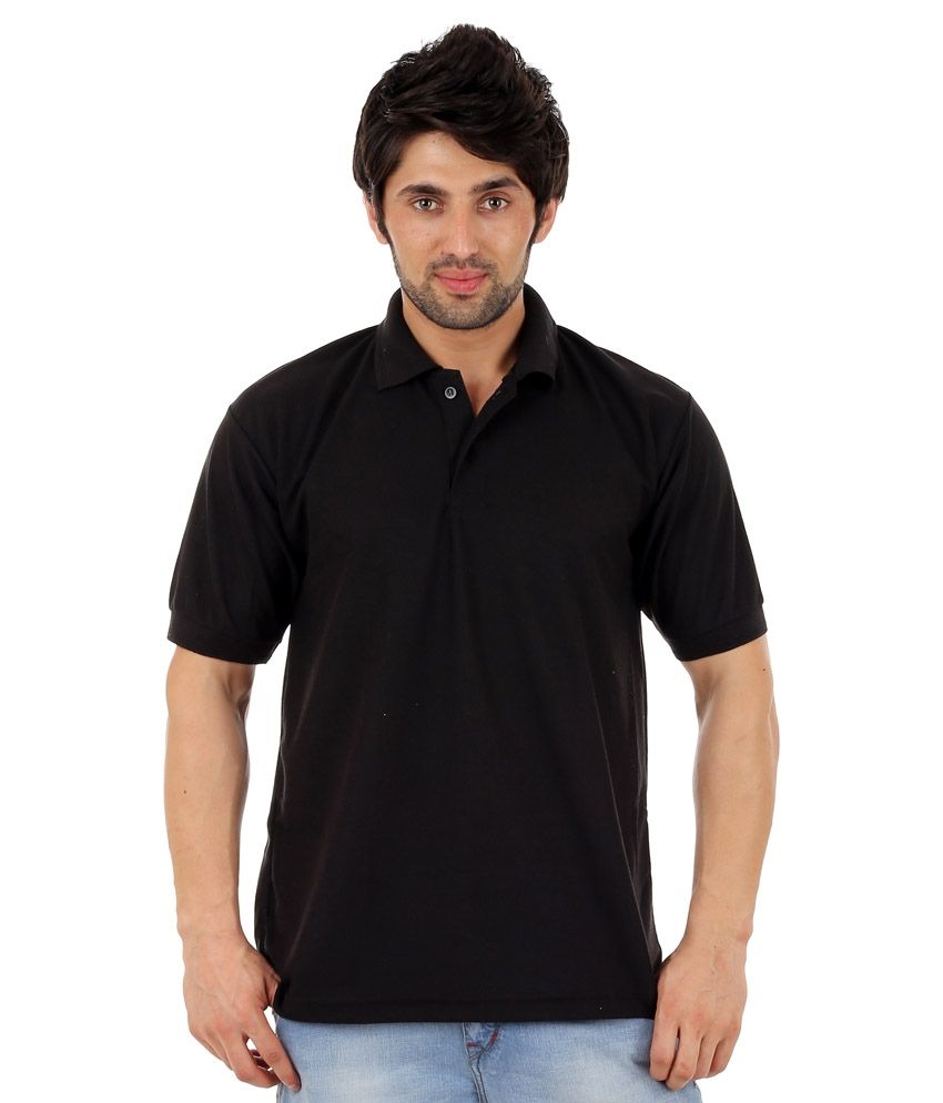 Dfnk Atlanta Black and Orange Cotton Blend Polo T-Shirts - Combo of 2 ...