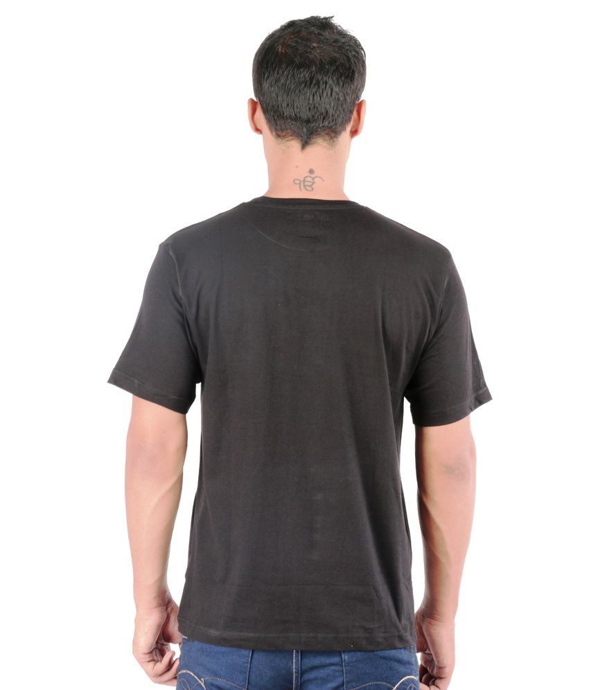Dust Black Cotton T-Shirt - Buy Dust Black Cotton T-Shirt Online at Low ...