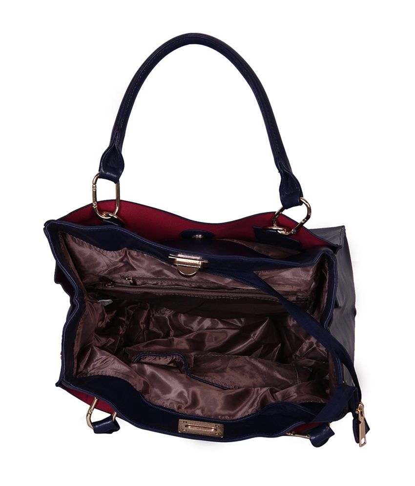 navy blue shoulder handbag