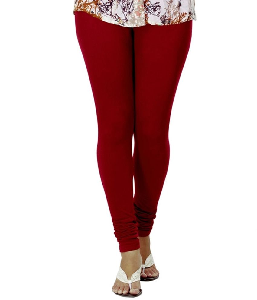 Twin Birds Maroon Others Leggings Price 