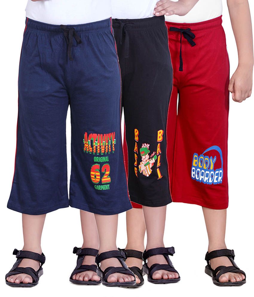     			Dongli Multicolour 3/4 Th Capri For Boys