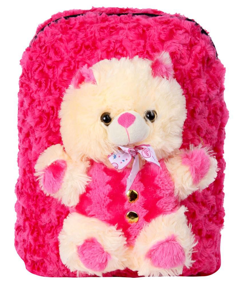     			Tickles Cute Teddy Bag Pink 3 litres