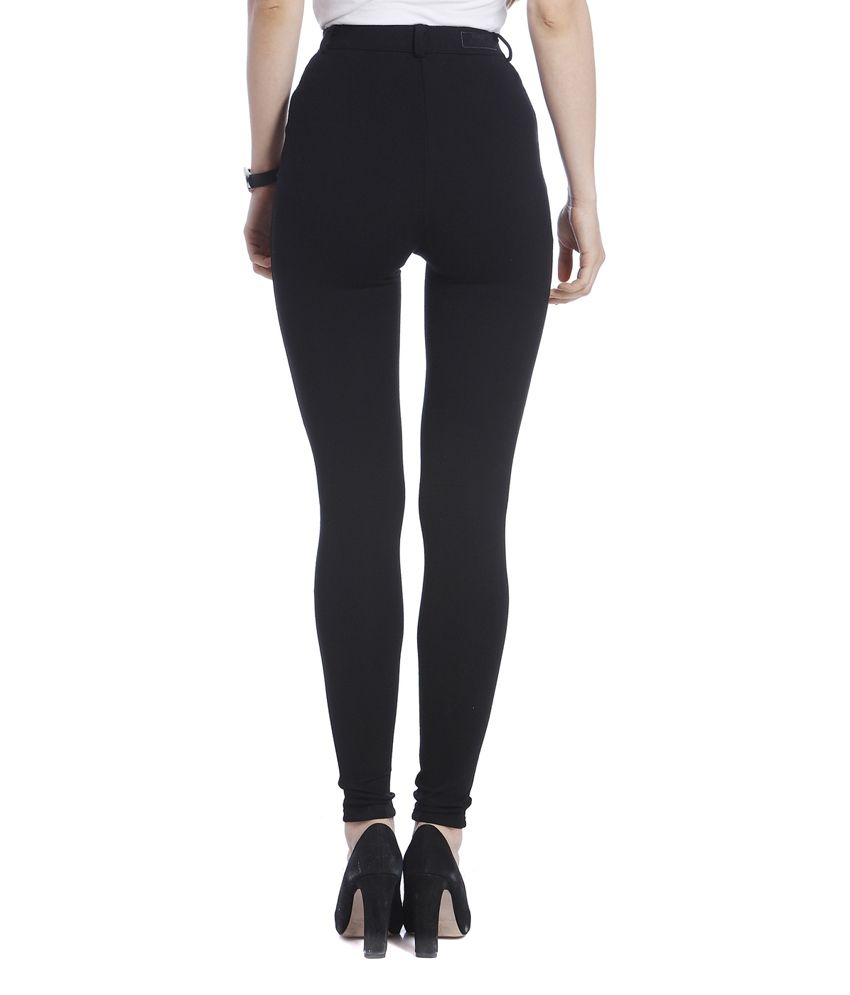 only black jeggings