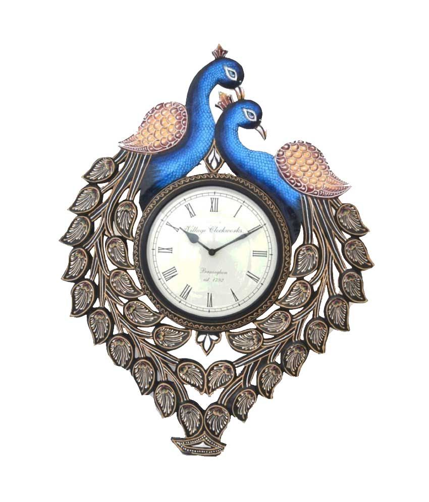 Jodhpur Handicrafts Wooden Wall Clock Buy Jodhpur Handicrafts Wooden