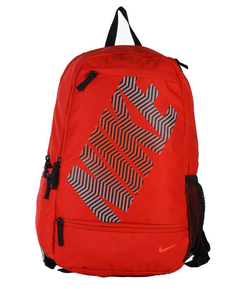Nike Red Polyester Backpack - Buy Nike Red Polyester Backpack Online at ...