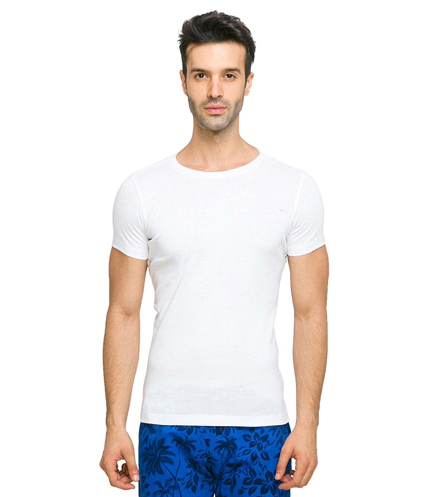 Dtenor White Polyester T-shirt - Buy Dtenor White Polyester T-shirt ...