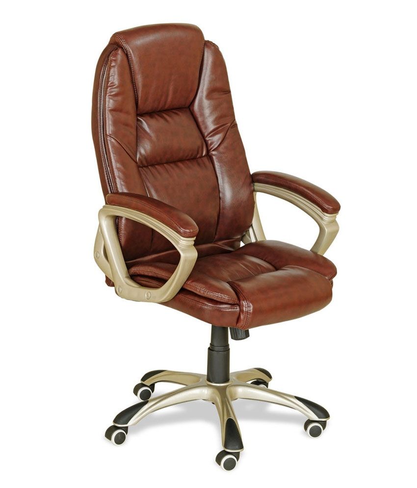 Royaloak Bristol Computer Chair With Brown Upholstery Royaloak Bristol Computer Chair With Brown Upholstery