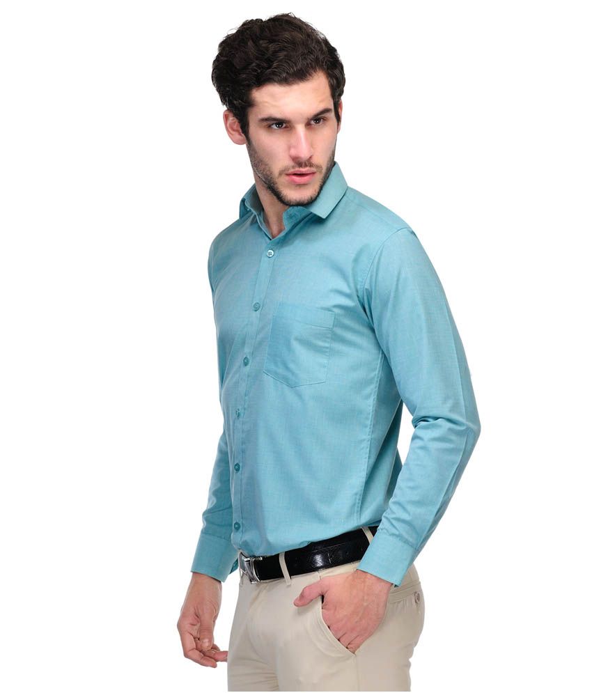 green formal shirt combination