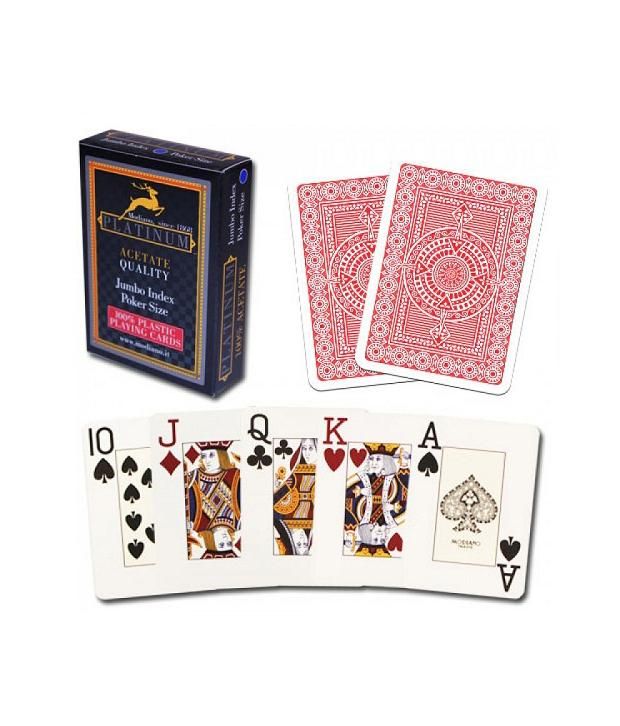 Modiano Platinum Playing Cards Red: Buy Online at Best Price on Snapdeal