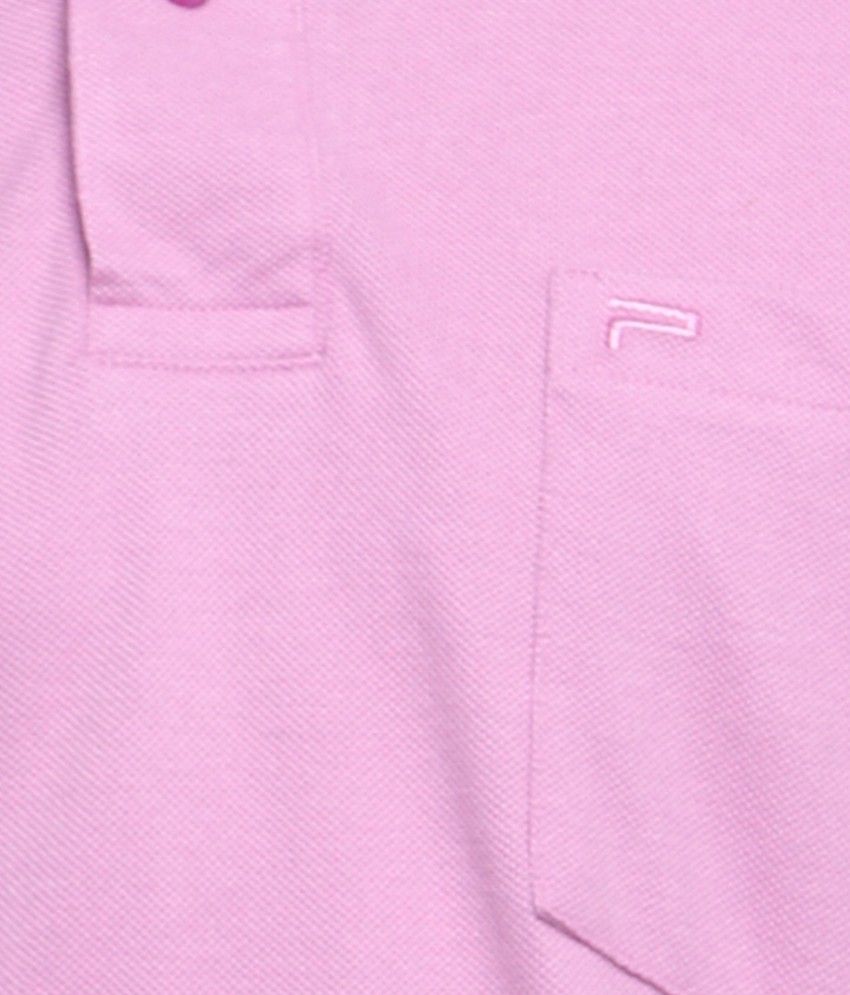 half pink and half blue shirt