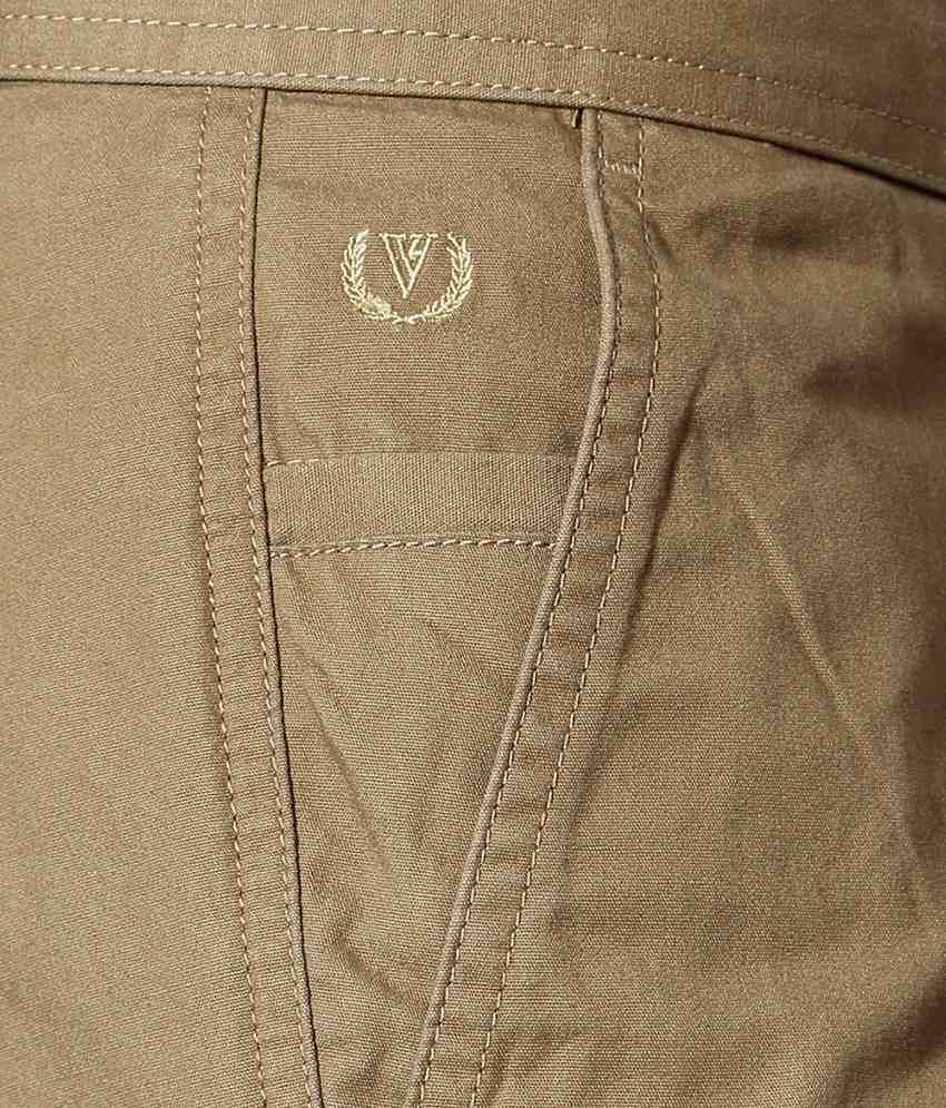 Van Heusen Khaki Casual Trousers - Buy Van Heusen Khaki Casual Trousers ...