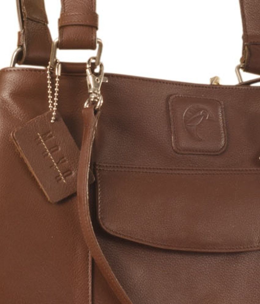 black and brown shoulder bag